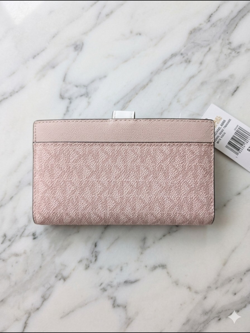 Michael Kors Greenwich Medium Bifold Wallet – Powder Blush Pink Multi (NWT) - Picture 2 of 4